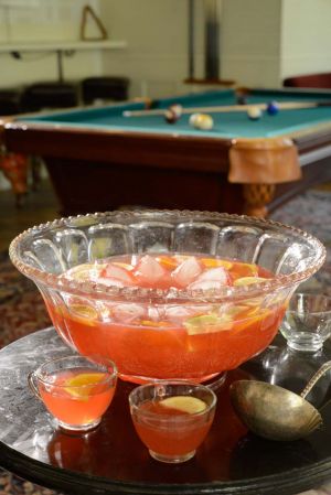 Bourbon and Champagne Punch, Chicago food and beverage photography